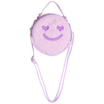 Lavender Sherpa Smile Bag - Denny's