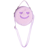 Lavender Sherpa Smile Bag - Denny's