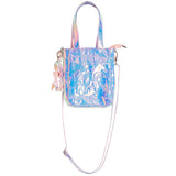 Holographic Top Handle Tote Bag