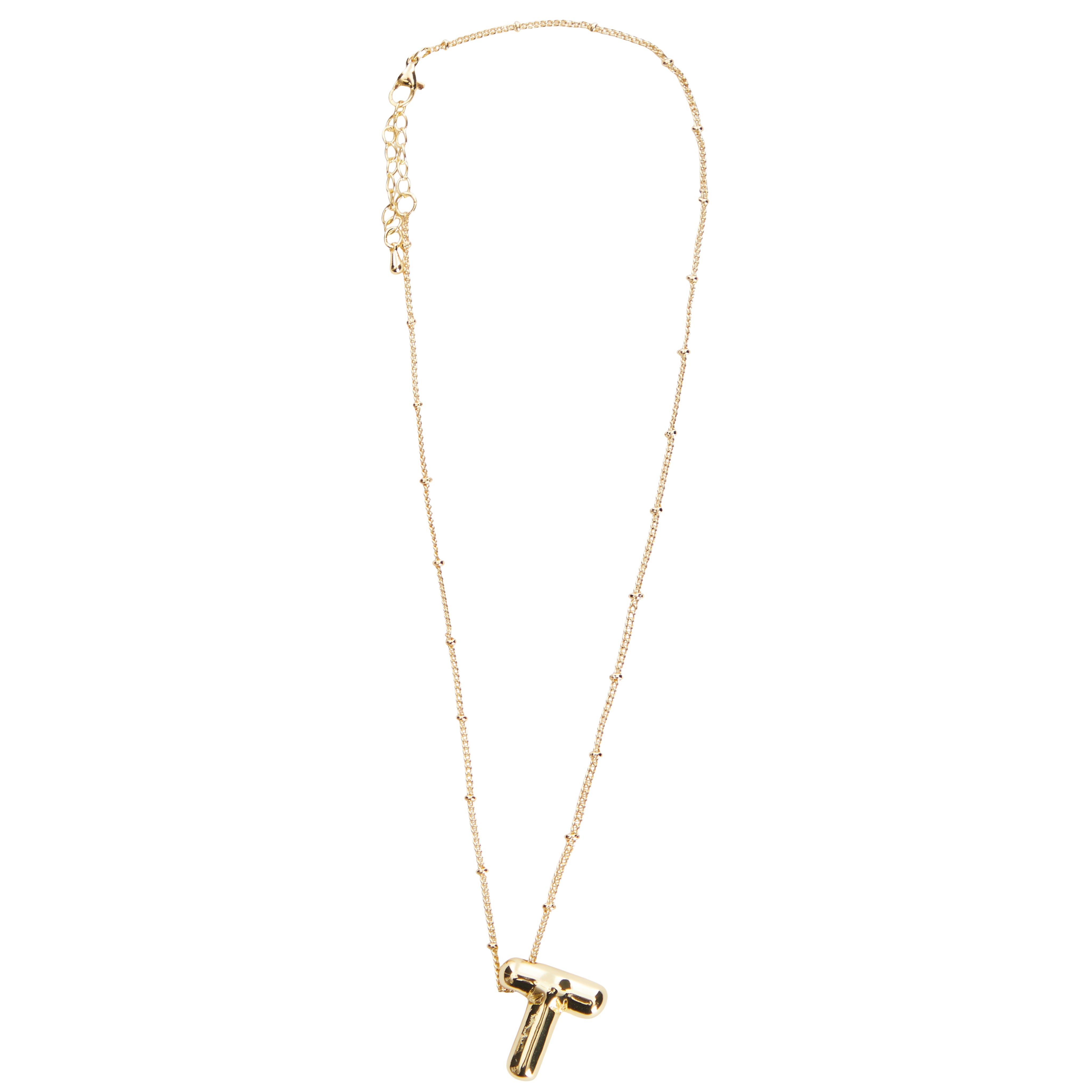 Balloon Initial Necklace - T - Denny's