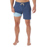 Navy Shibori Bayberry 7in Swim - Denny's