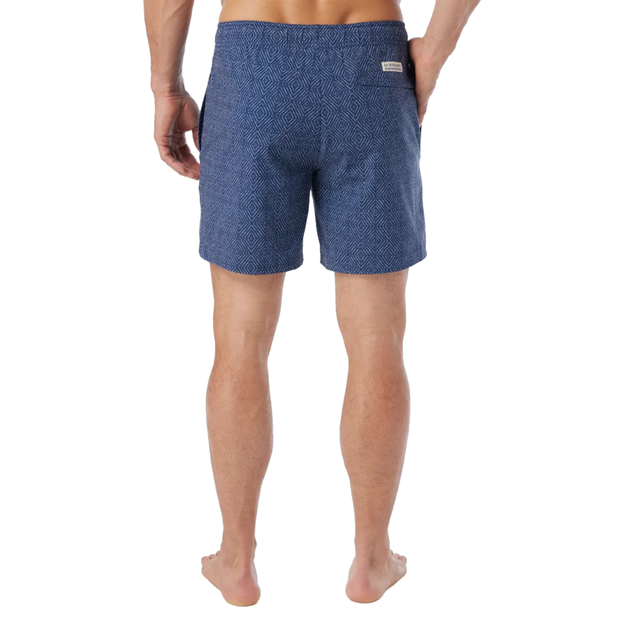 Navy Shibori Bayberry 7in Swim - Denny's