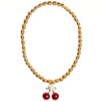 Cherry Dangle Beaded Bracelet - Denny's