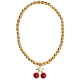 Cherry Dangle Beaded Bracelet - Denny's