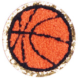 Basketball Chenille Sticker Patch - Denny's