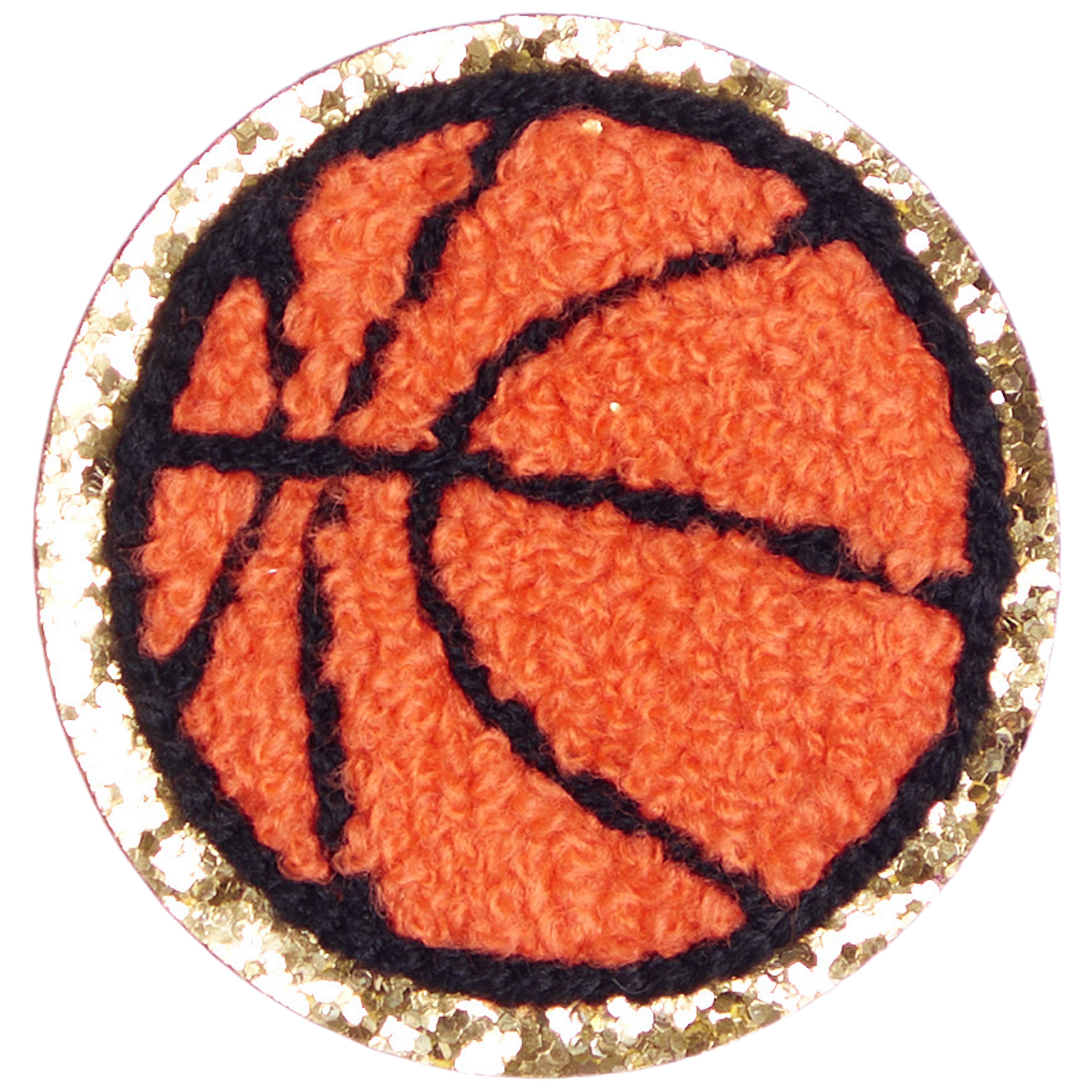 Basketball Chenille Sticker Patch - Denny's