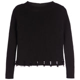 Distress Bottom Sweater - Denny's