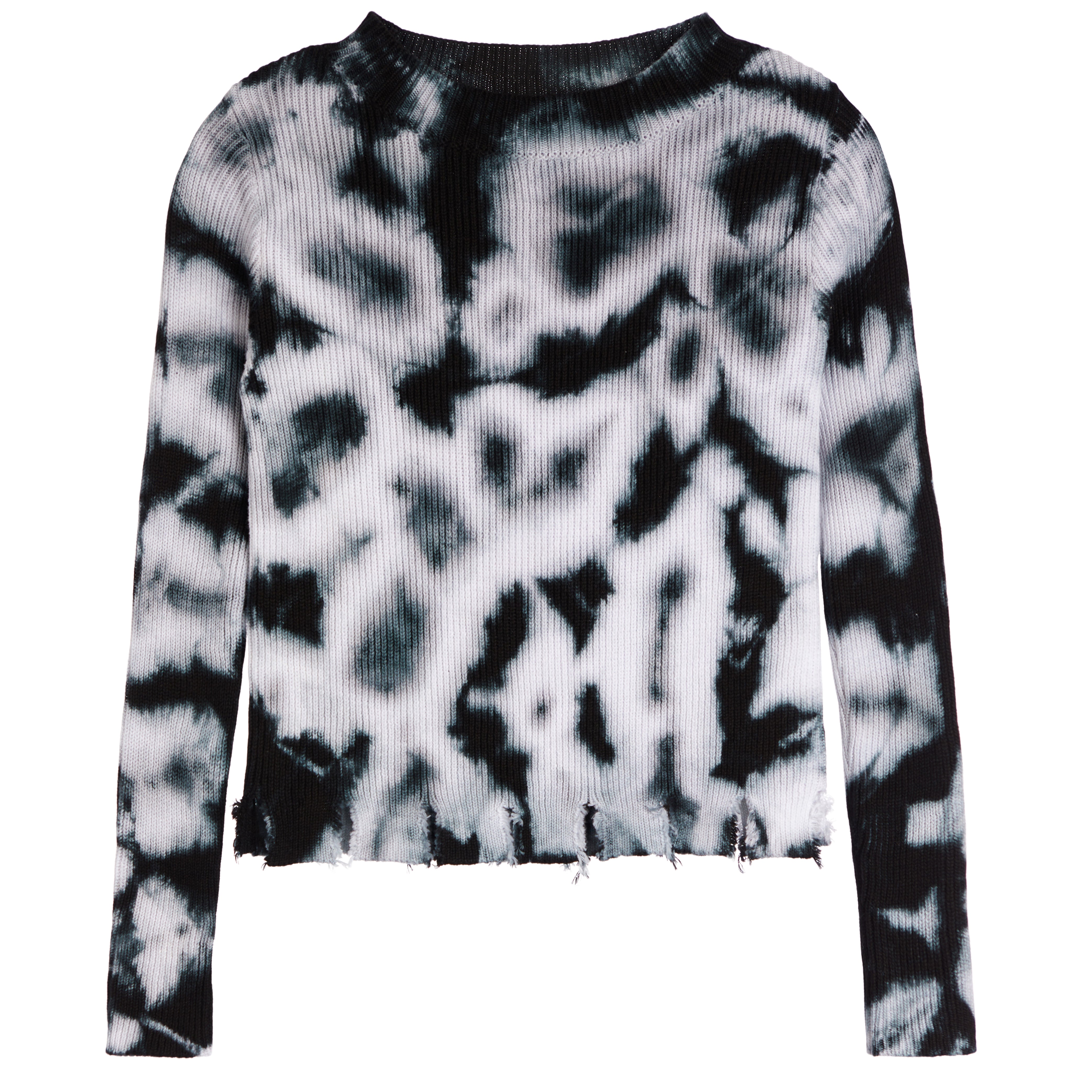 Tie Dye Distress Bottom Sweater - Denny's