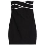 Contrast Sweetheart Bodycon Dress - Denny's