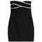 Contrast Sweetheart Bodycon Dress - Denny's