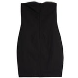 Contrast Sweetheart Bodycon Dress - Denny's