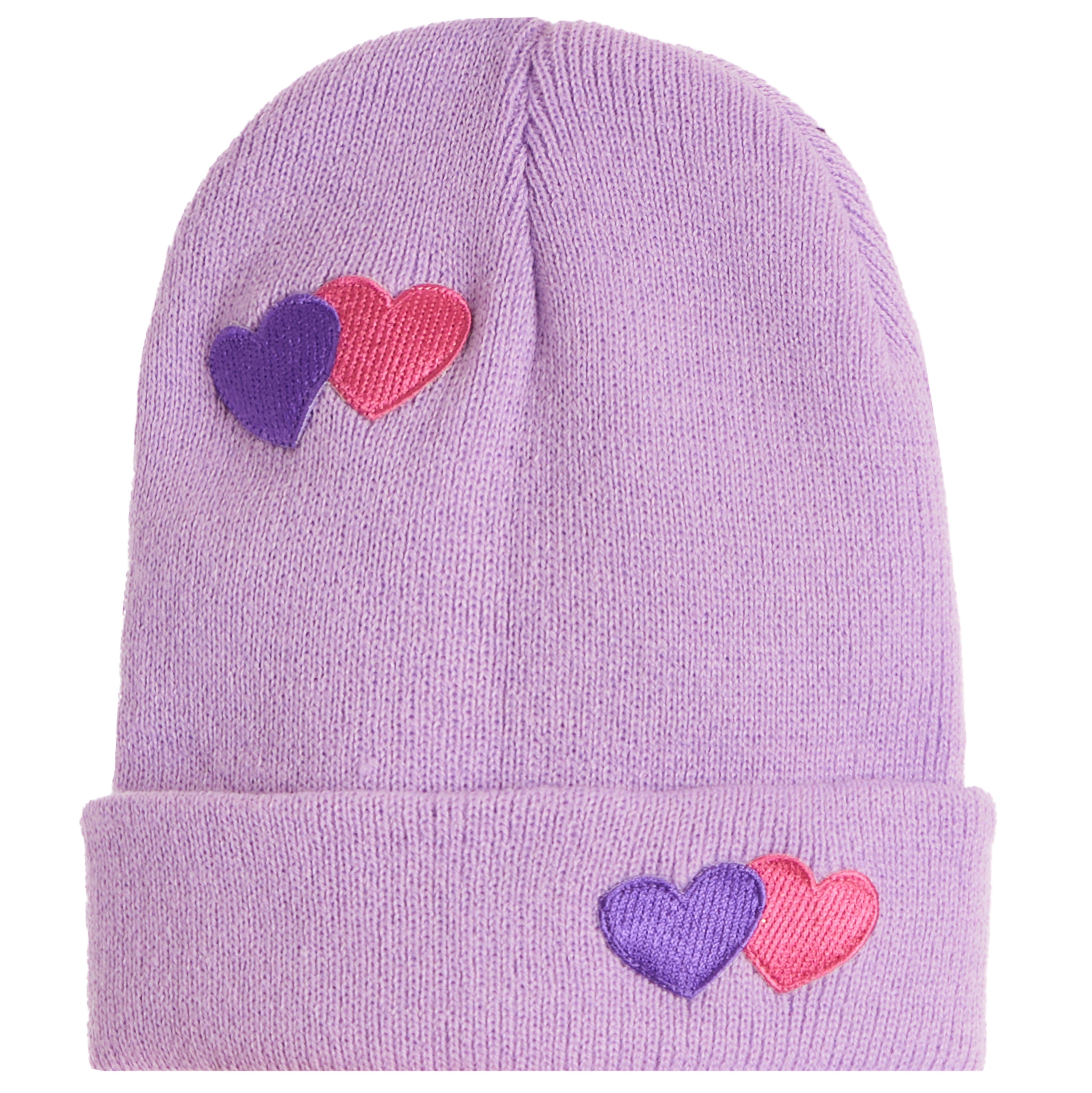 Double Heart Patches Beanie - Denny's