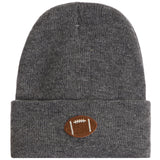 Beanie With Football Patch - Denny's