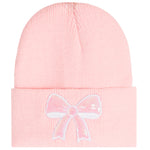 Sequin Bow Patch Beanie - Denny's