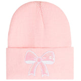 Sequin Bow Patch Beanie - Denny's