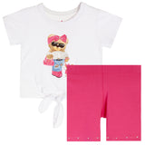 2pc Bear Bike Short Set
