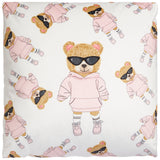 Cool Pink Tee Bear Pillow - Denny's