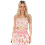 Bea Vacation Floral Tube Top - Denny's