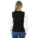 Mix Media Puff Long Sleeve - Denny's