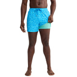 Turquoise Cutout Palms Bungalow Swim