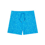 Turquoise Cutout Palms Bungalow Swim