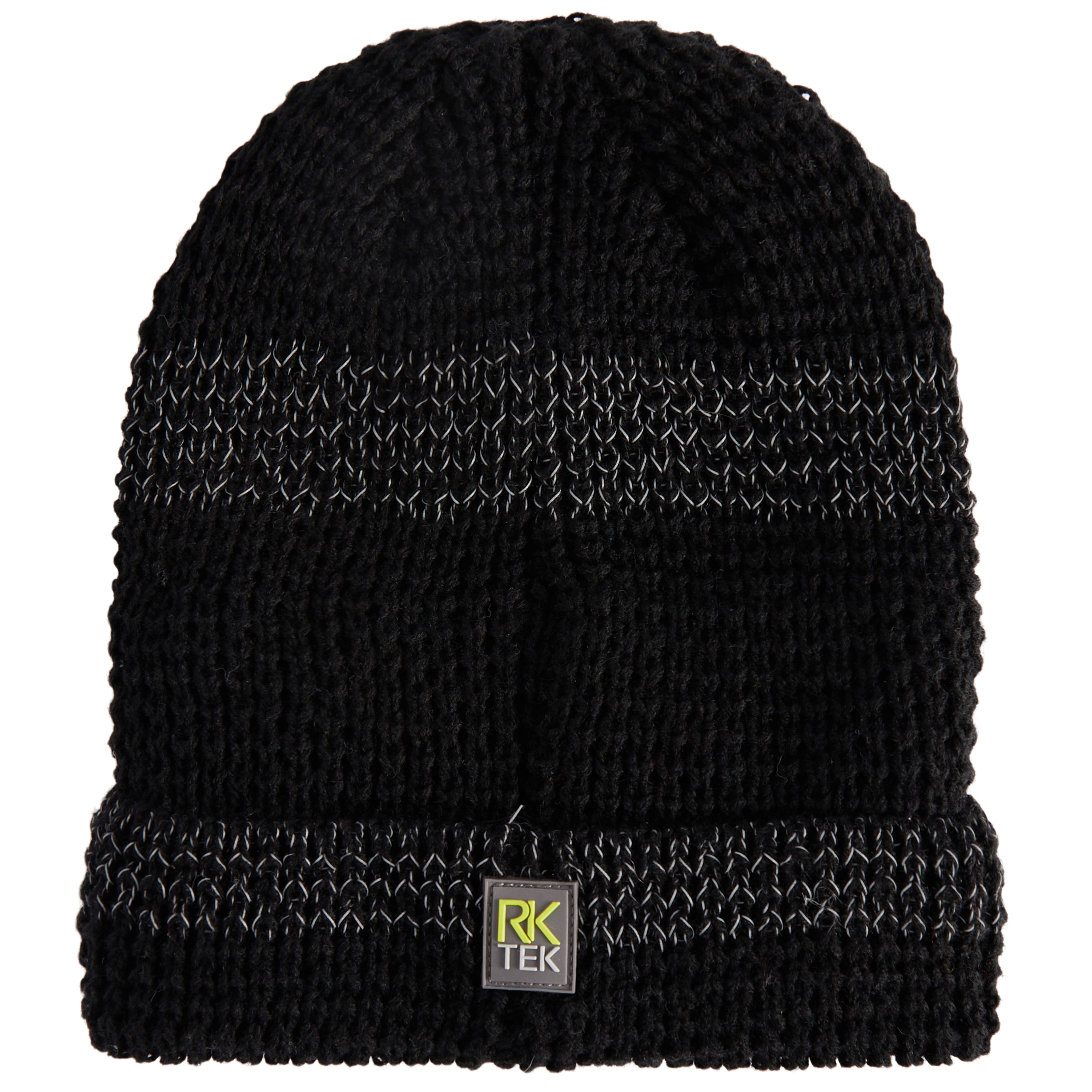 Waffle Stitch Reflective Beanie - Denny's