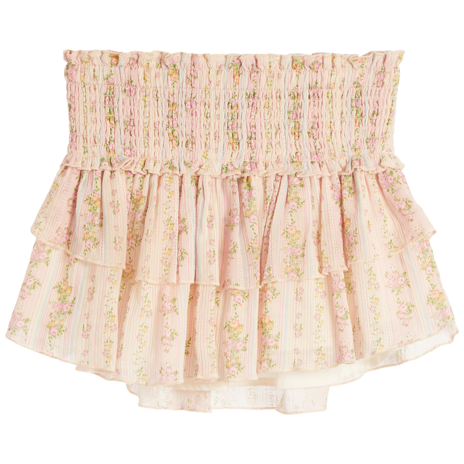 Bianca Shabby Floral Stripe Skirt