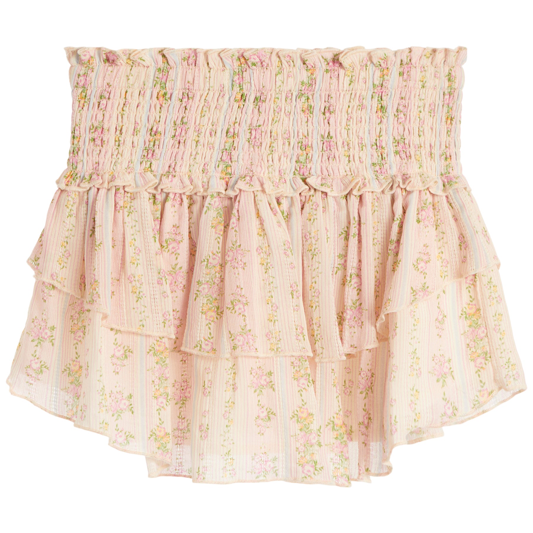 Bianca Shabby Floral Stripe Skirt