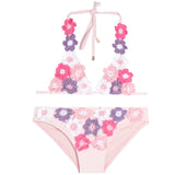 2pc Crochet Floral Bikini