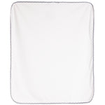 Blue & Grey Braid Trim Blanket - Denny's