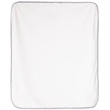 Blue & Grey Braid Trim Blanket - Denny's