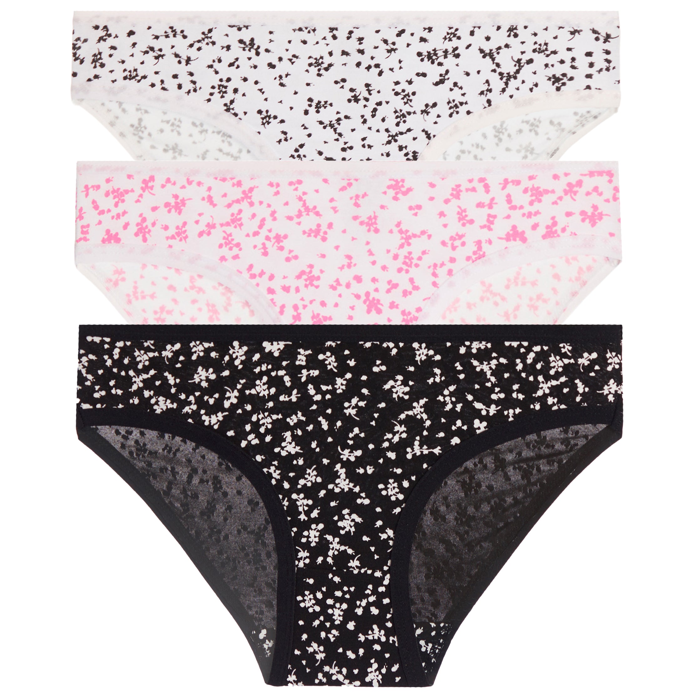 3pk Small Floral Modal Underwear - Denny's