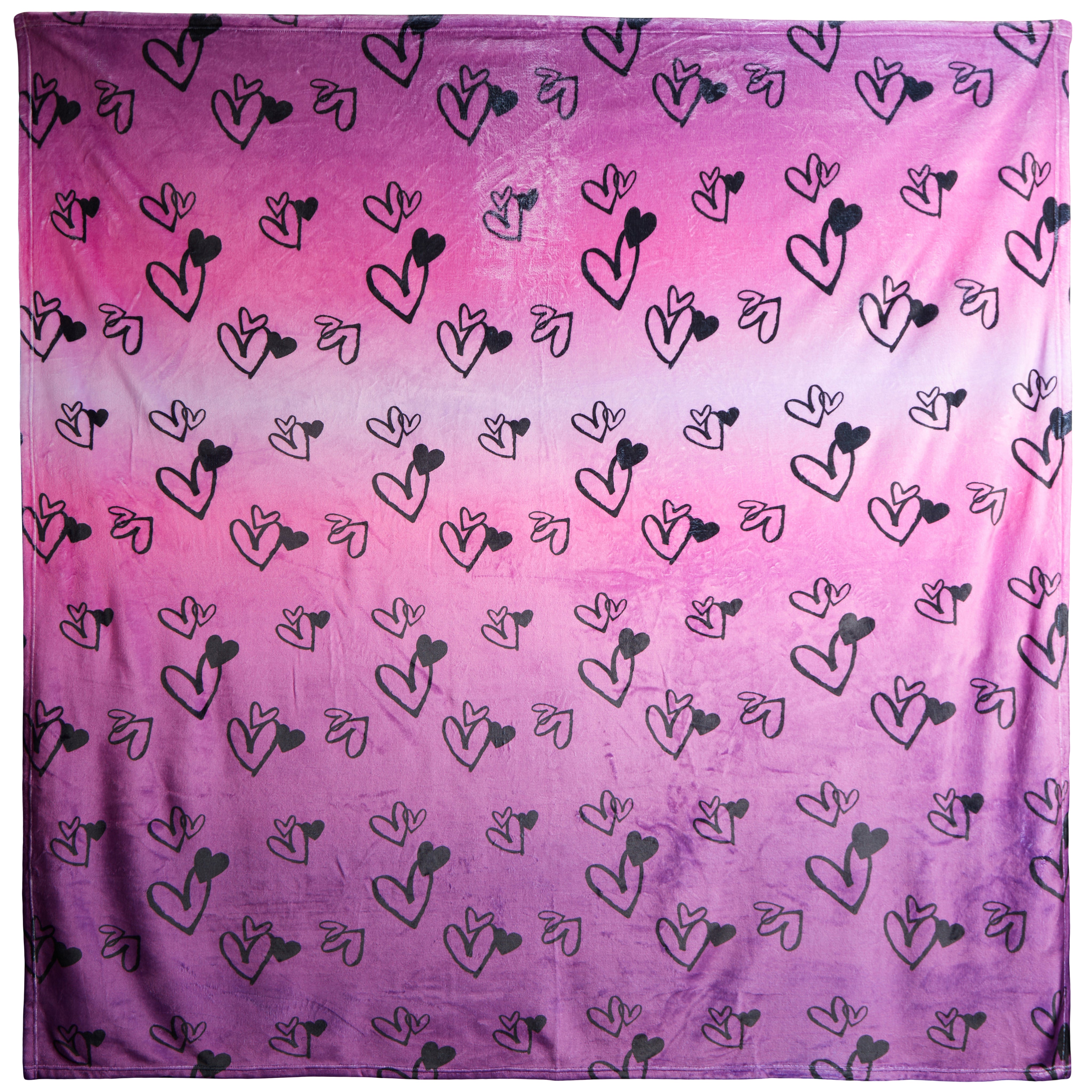 Ombre Hearts Blanket - Denny's