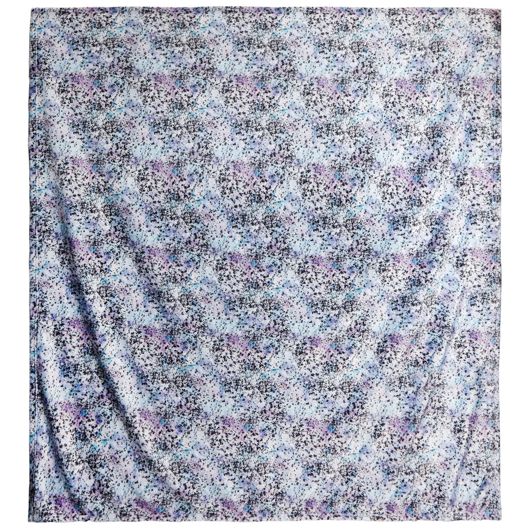 Blue Splatter Fuzzy Blanket - Denny's