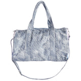 Two Tone Blue Bandana Denim Duffle - Denny's
