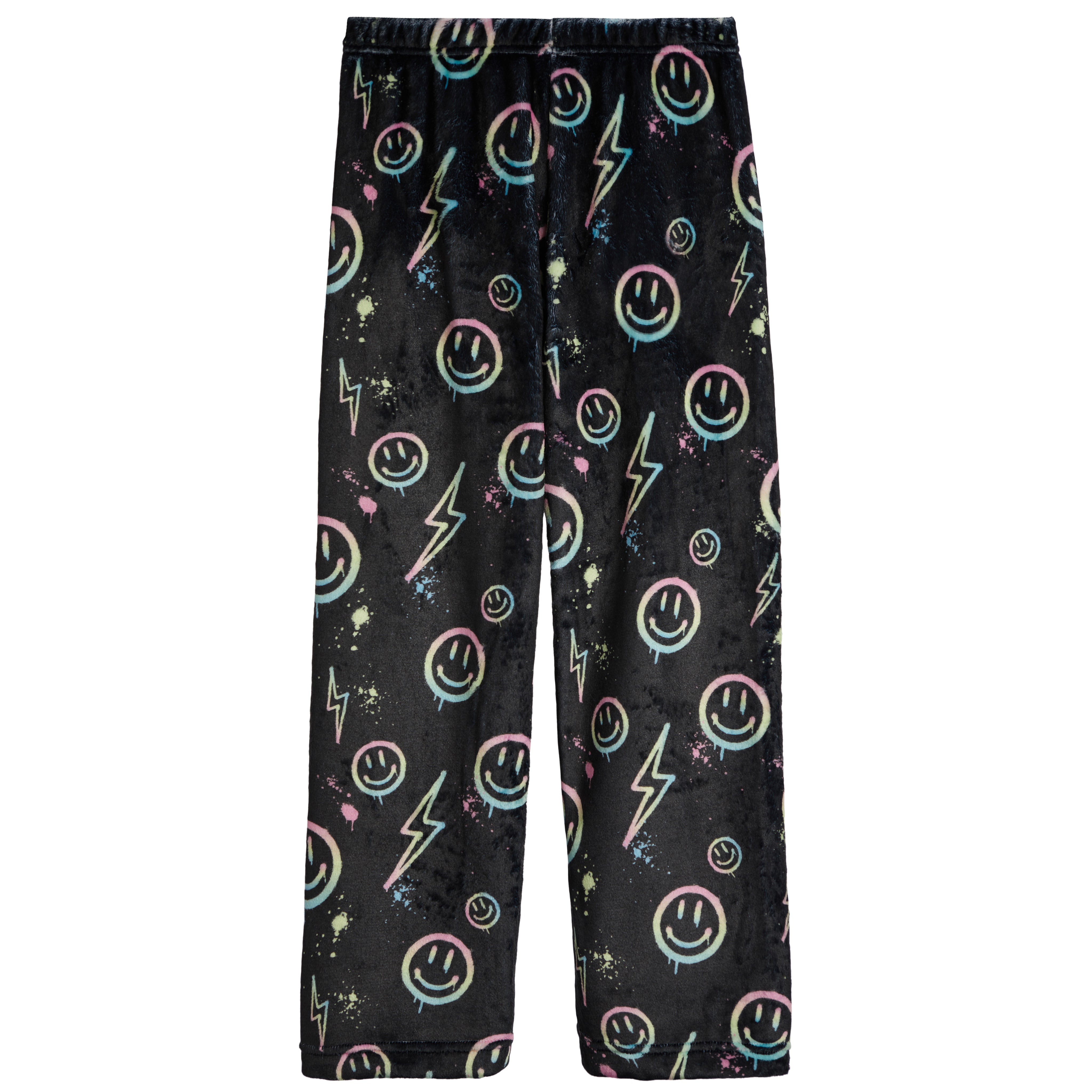 Smiley Lightning Bolt Plush Pant - Denny's