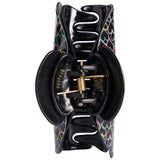Black Rainbow Open Heart Claw Clip - Denny's