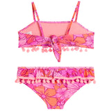 2pc Floral Pom Pom Bikini
