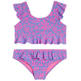 2pc Flower Power Ruffle Bikini