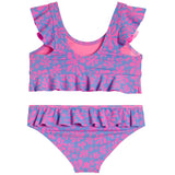 2pc Flower Power Ruffle Bikini