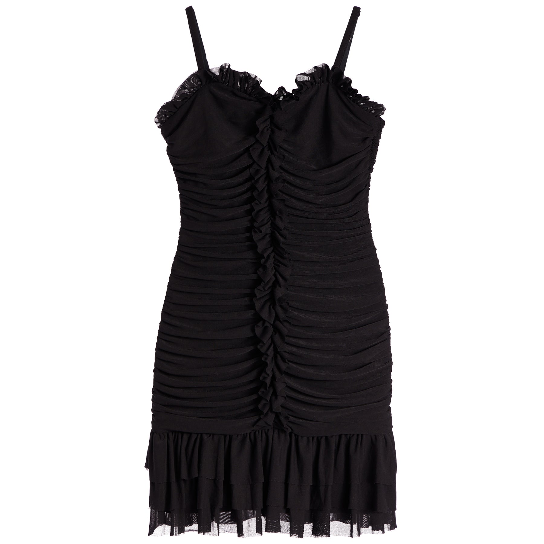 Bobbie Mesh Dress With Ruffle Middle