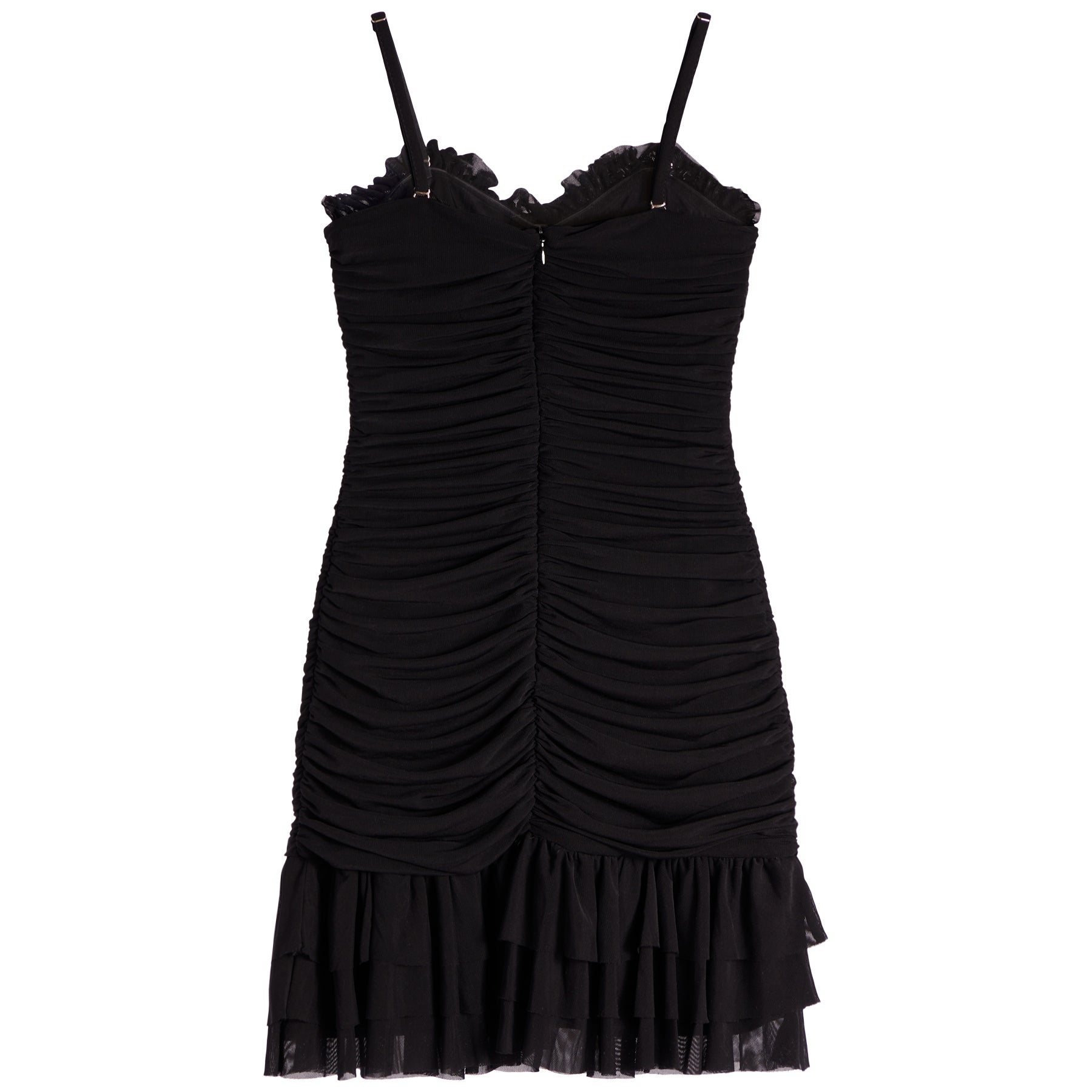 Bobbi Shirred Ruffle Dress - Denny's