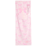 Plush Bow Stripe Blanket 50x60