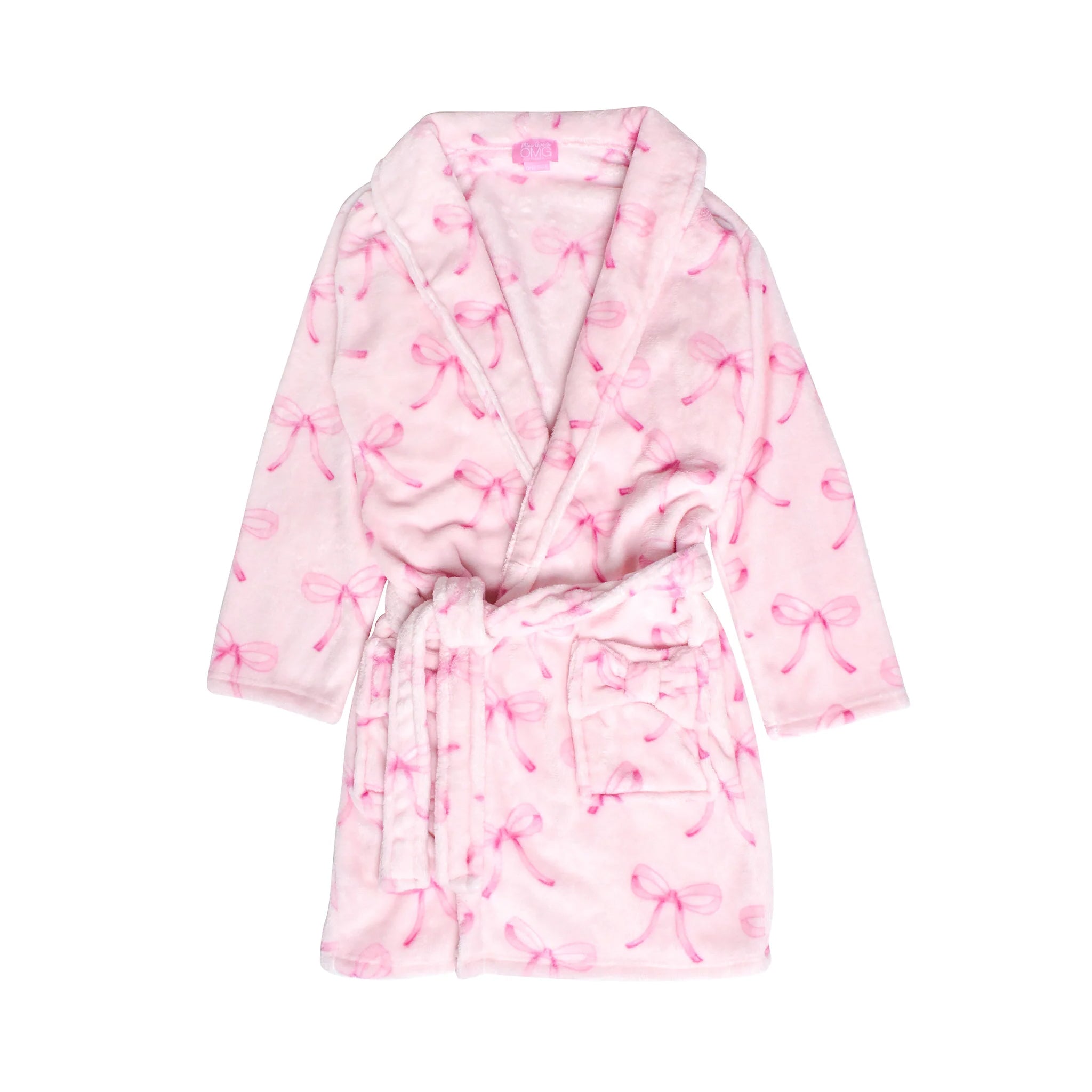 Bow Printed Kids Bath Robe - Denny's
