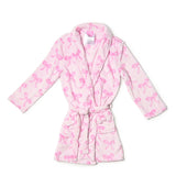 Striped Bow Printed Cozy Robe