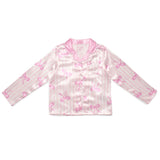 Bow Stripe Satin PJ and Headband Set
