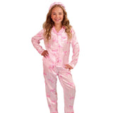 Bow Stripe Satin PJ and Headband Set