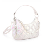 Bow Quilted Mini HOBO Bag