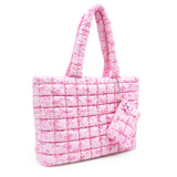 Bow Scrunch Tote With Coin Purse
