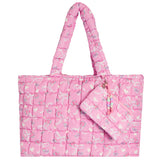 Bow Scrunch Tote & Coin Purse